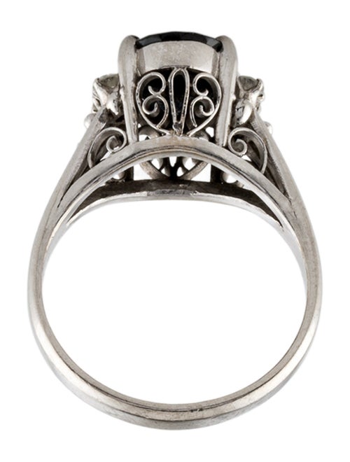 Ring Platinum Sapphire & Diamond Cocktail Ring