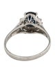 Ring Platinum Sapphire & Diamond Cocktail Ring