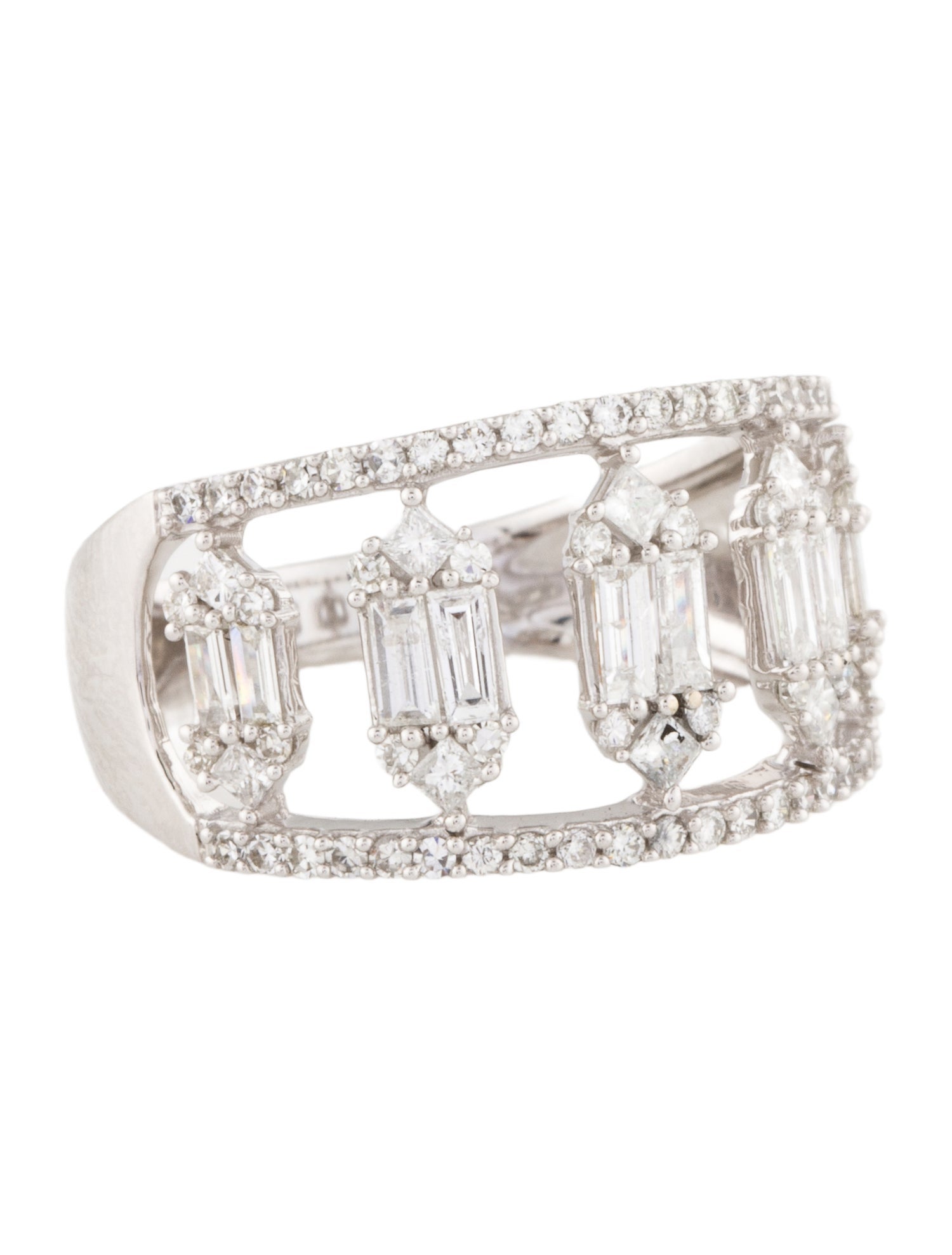 Ring 14K 1.00ctw Diamond Wide Fashion Band