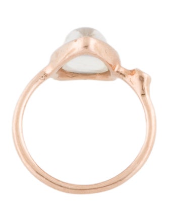 Ring Nixin 14K Moonstone Labradorite & Diamond Cocktail Ring