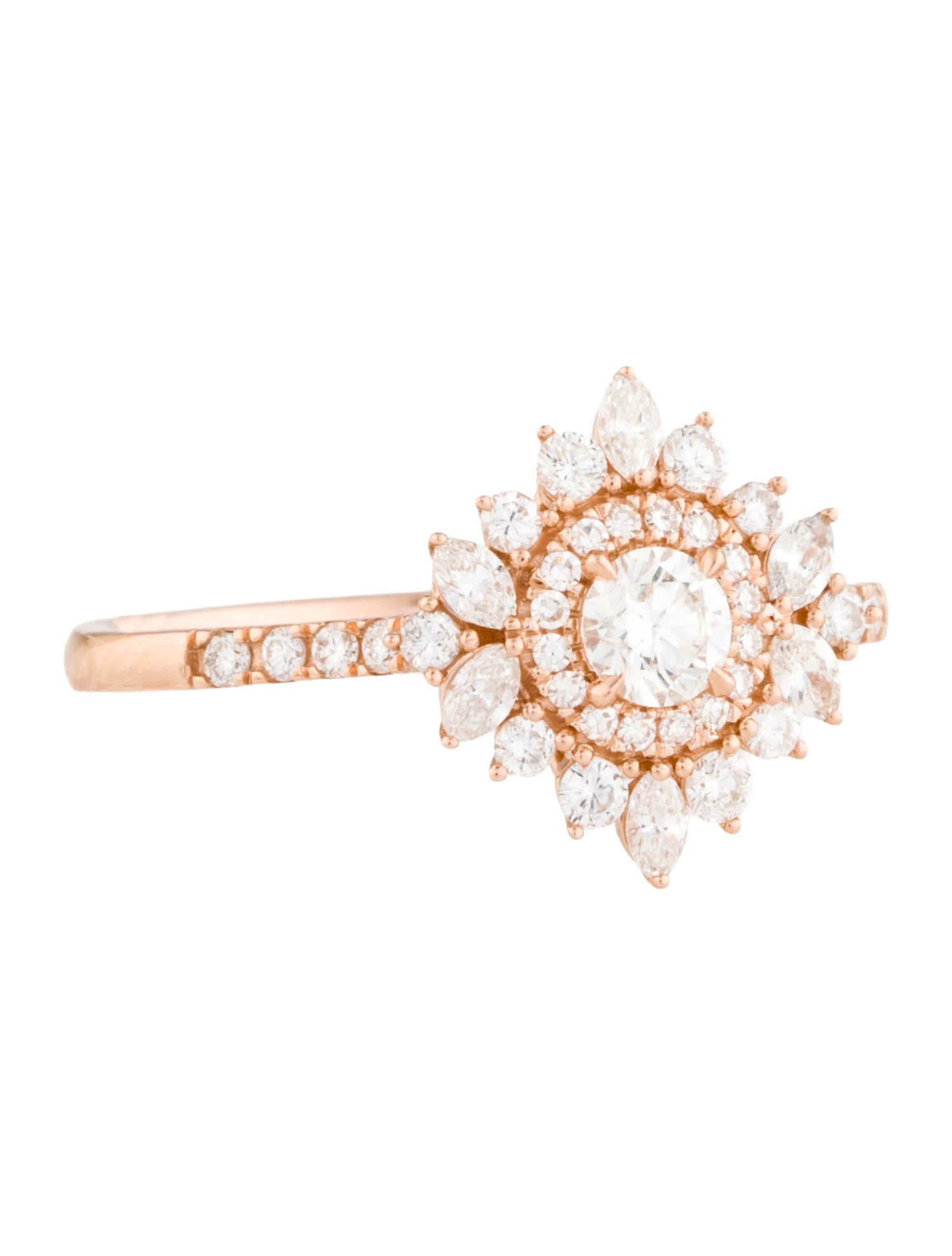 Ring 14K Diamond Cocktail Ring