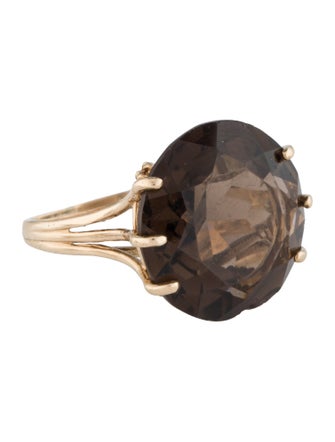 Ring 14K Quartz Cocktail Ring