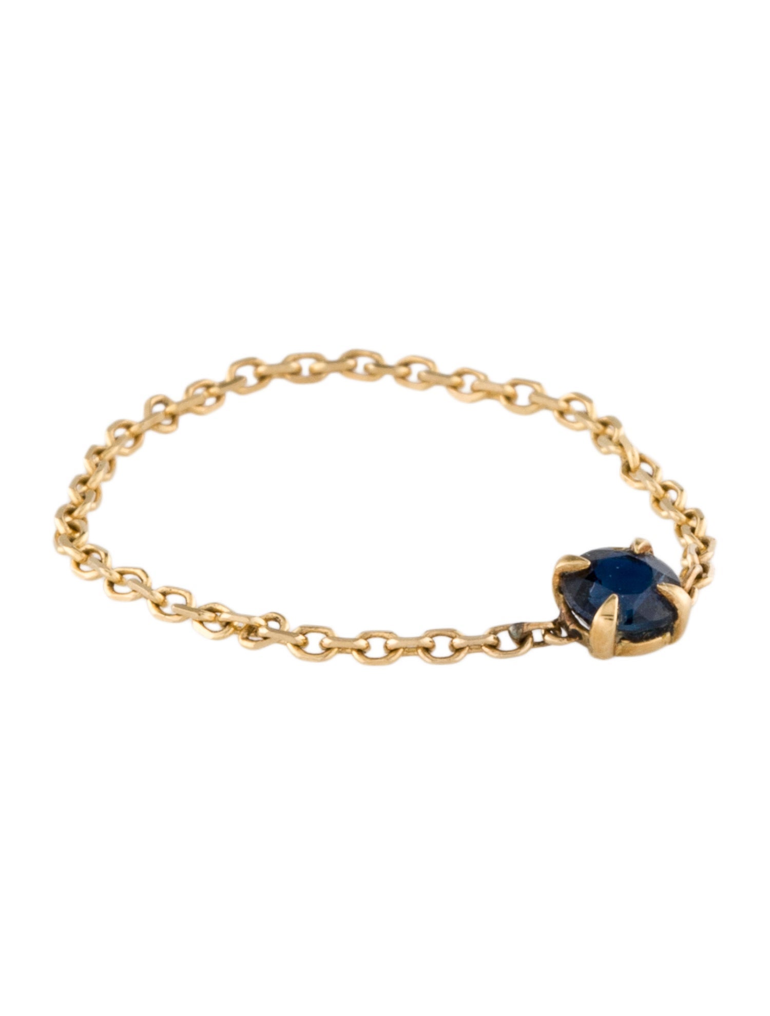 Ring 18K Sapphire Chain