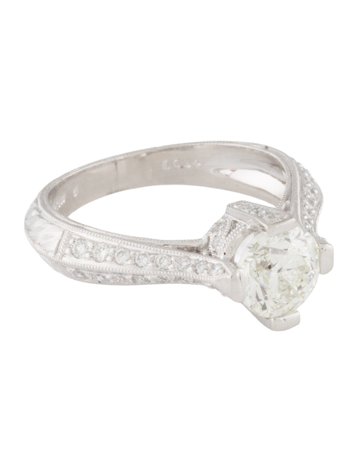 Ring Platinum 1.42ctw Diamond Engagement