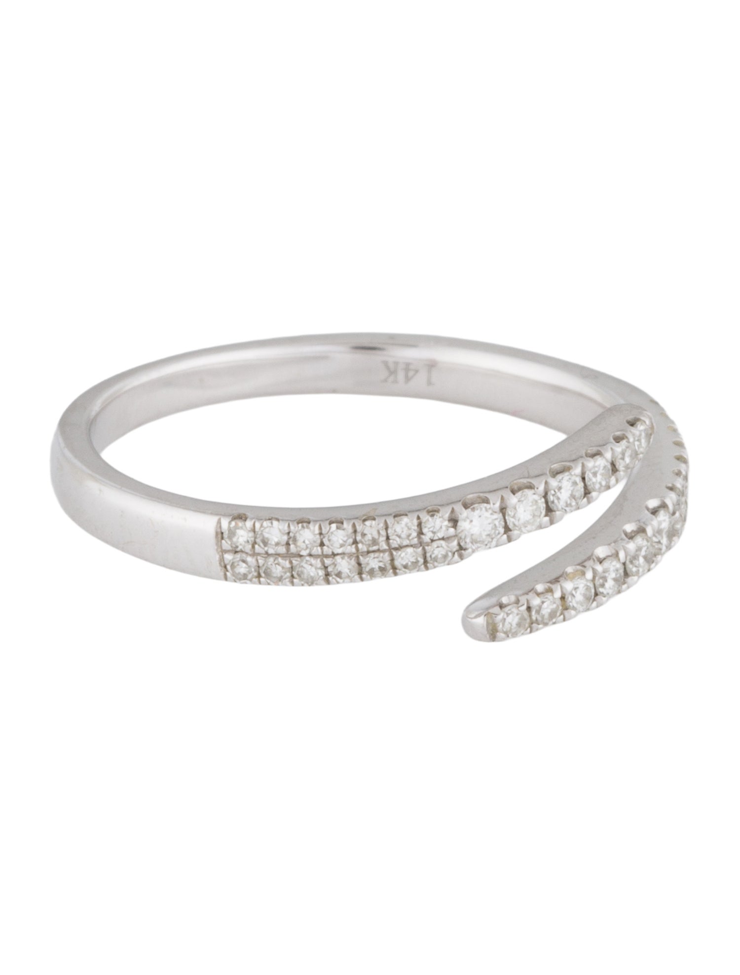 Ring 14K Diamond Bypass Band