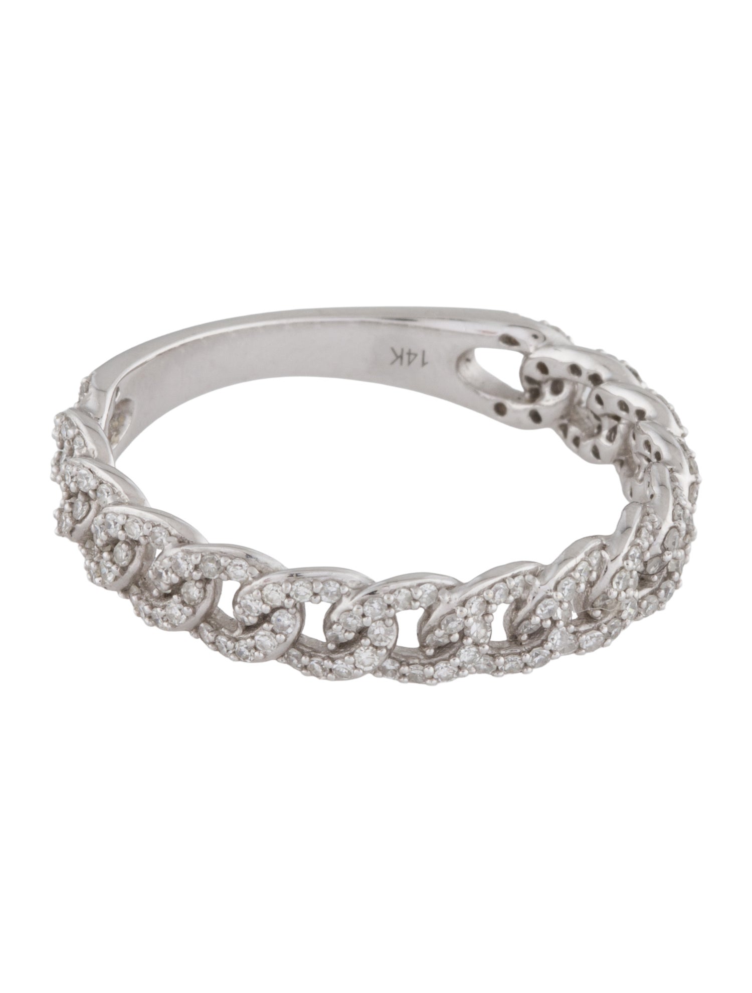 Ring 14K Diamond Chain Band