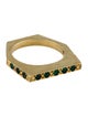 Ring 18K Emerald Geometric Band