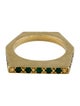 Ring 18K Emerald Geometric Band