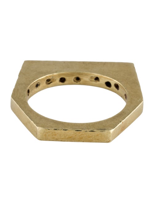 Ring 18K Emerald Geometric Band