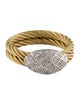 Charriol Diamond Pave Two-Tone Cable Ring