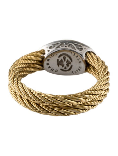 Charriol Diamond Pave Two-Tone Cable Ring