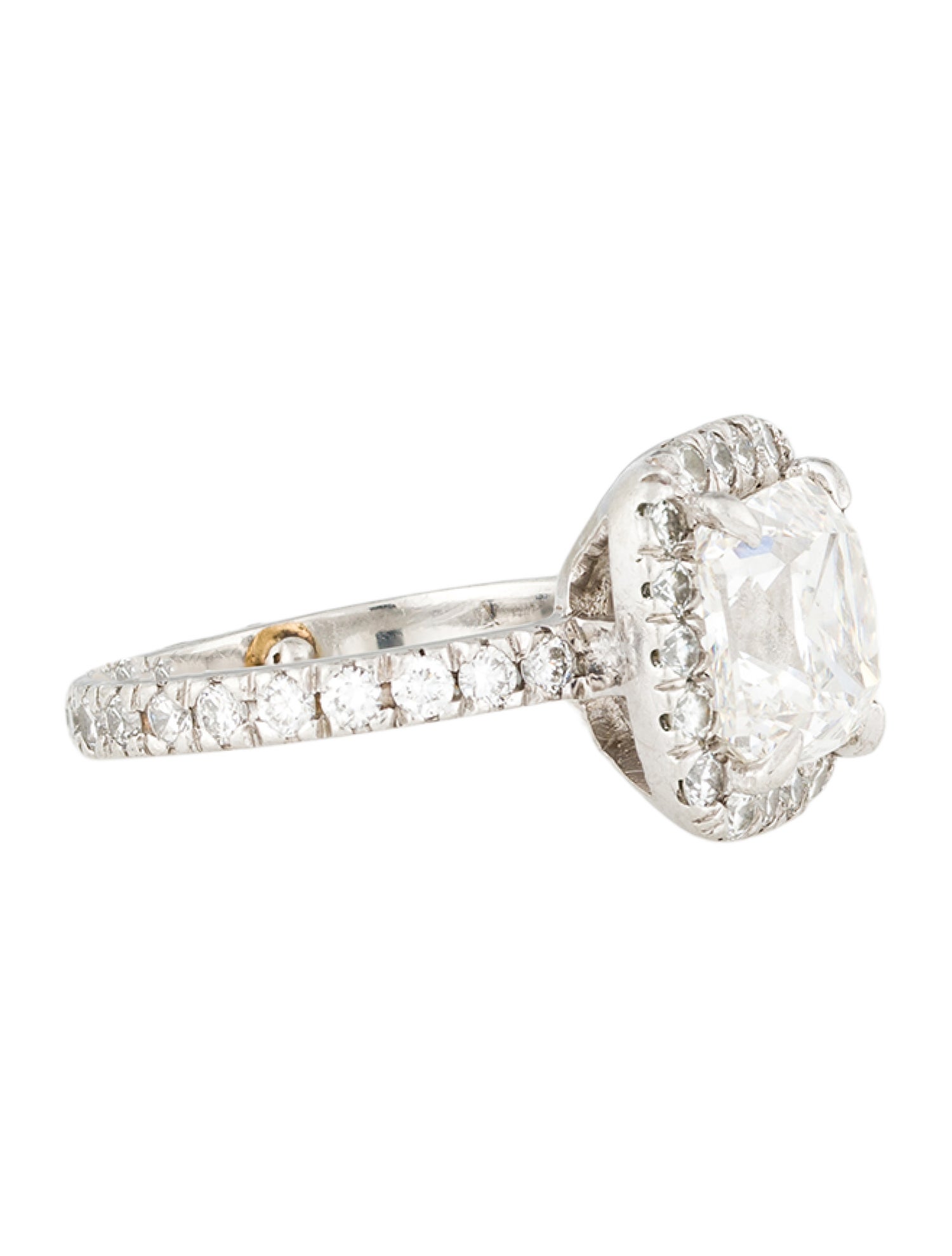 Ring Platinum 4.01ct Diamond Engagement