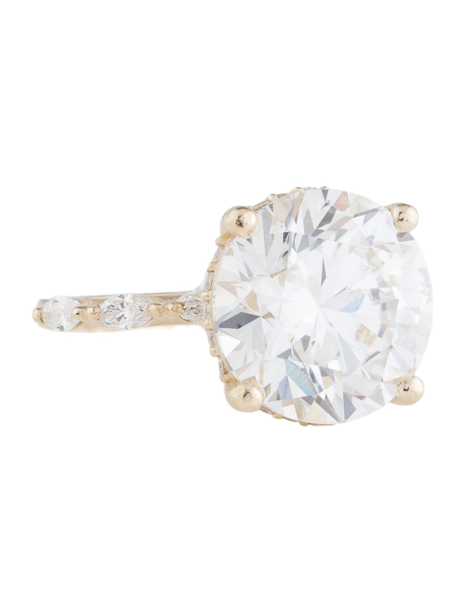 Ring 14K 8.52ct Lab-Grown Diamond Cocktail