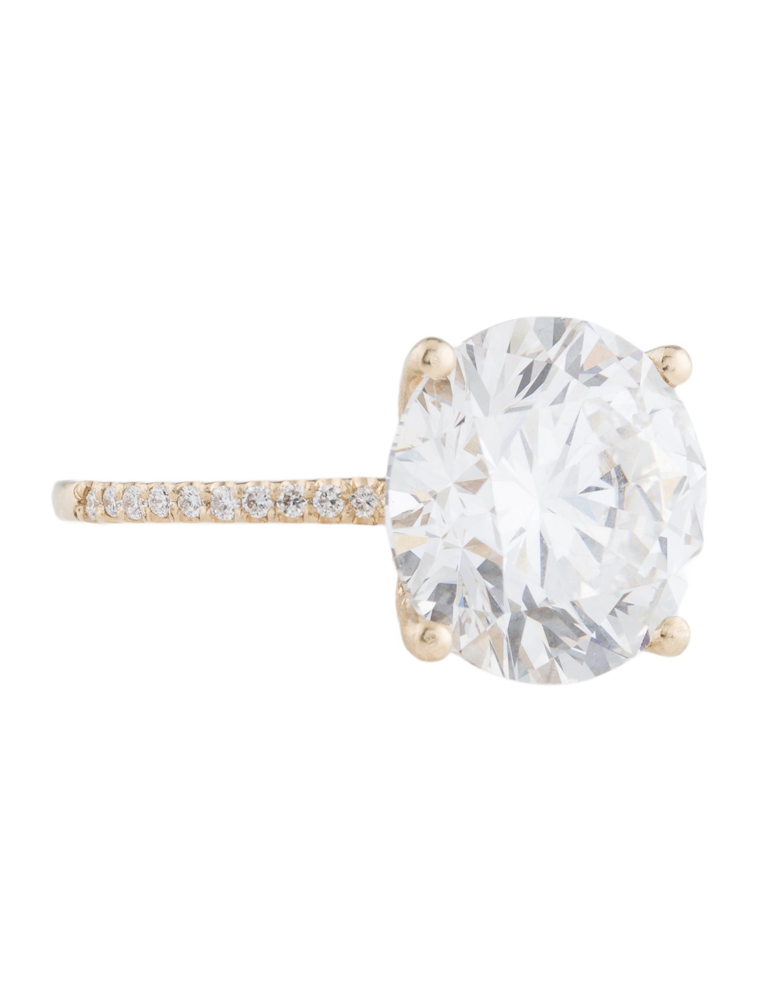 Ring 14K 8.77ct Lab-Grown Diamond Cocktail