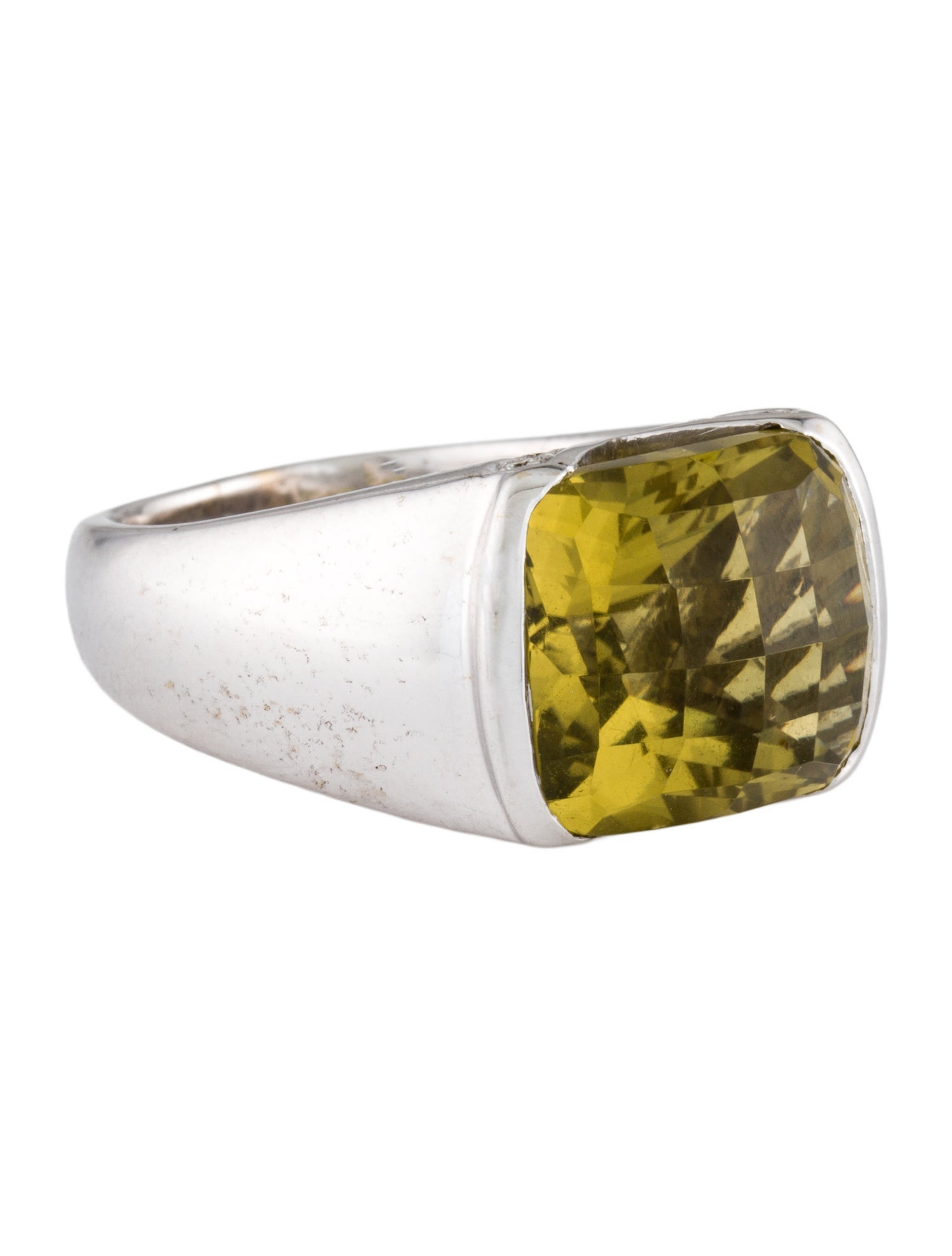 Ring 18K Quartz & Diamond Cocktail