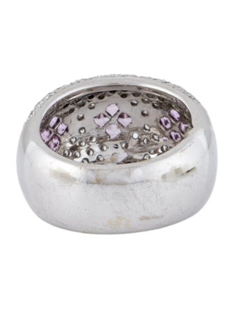 Ring 18K Sapphire & 1.14ct Diamond Dome Ring