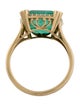 Ring 18K 4.73ct Emerald & Diamond Cocktail Ring