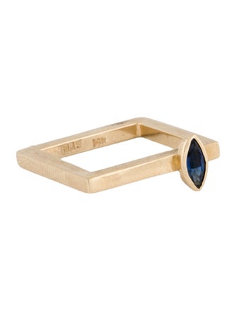 Ring Michelle + Janis Savitt 14K Sapphire Squared Cocktail Ring