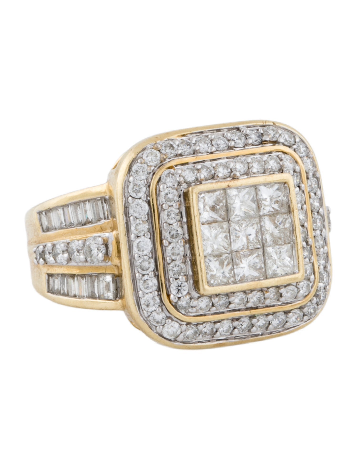Ring 14K 2.17ctw Diamond Signet