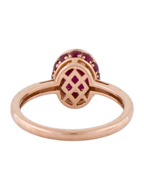 Ring 14K Ruby & Diamond Cocktail Ring