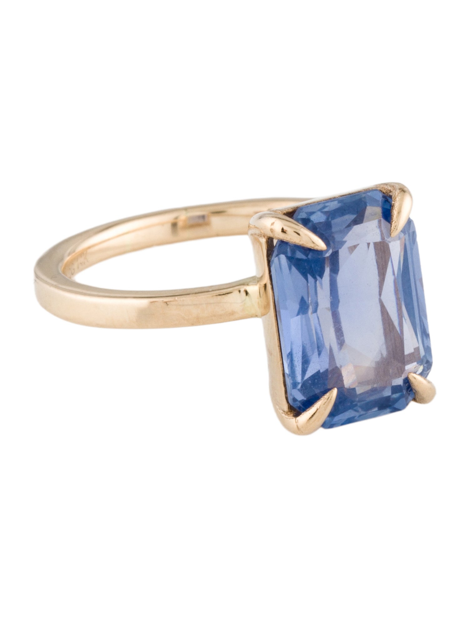 Ring 14K 4.95ctw Sapphire Solitaire Cocktail