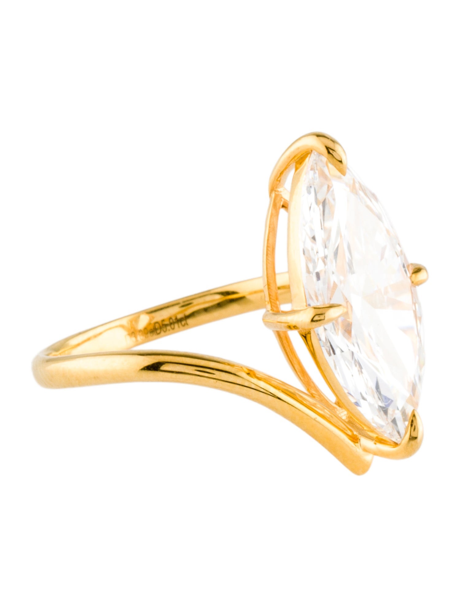 Ring 5.01ctw Lab-Grown Diamond Engagement