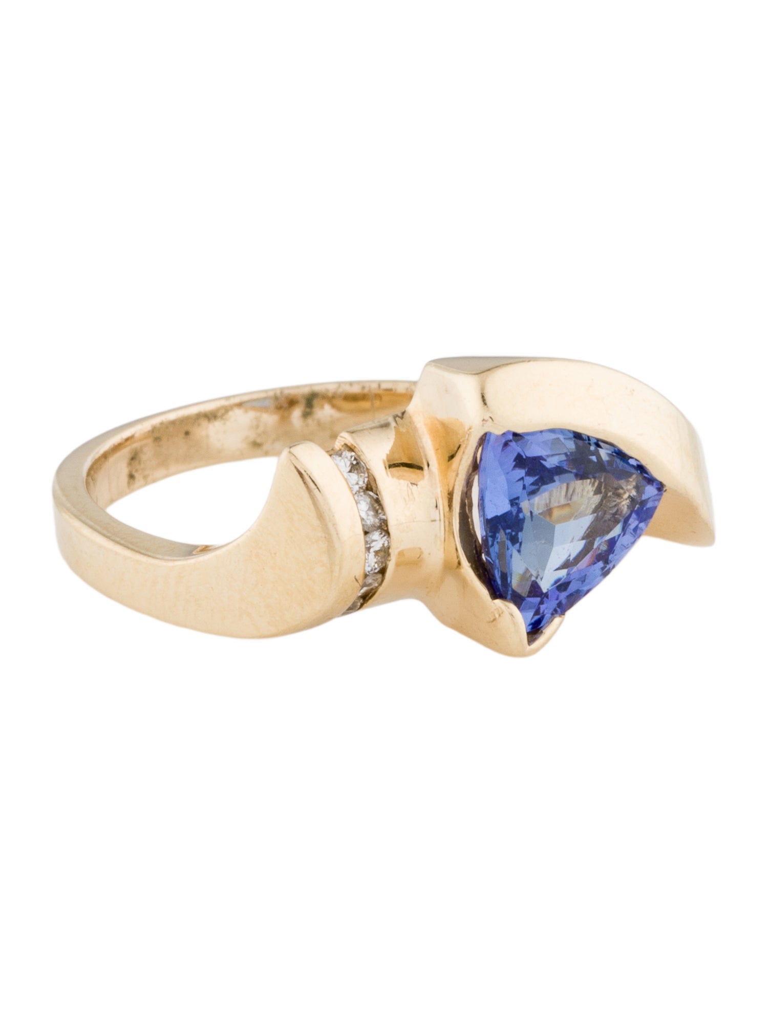 Ring 14K 1.27ctw Tanzanite & Diamond Cocktail