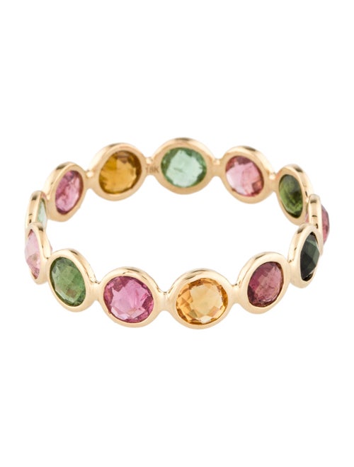 Ring 18K Multicolor Tourmaline Eternity Band