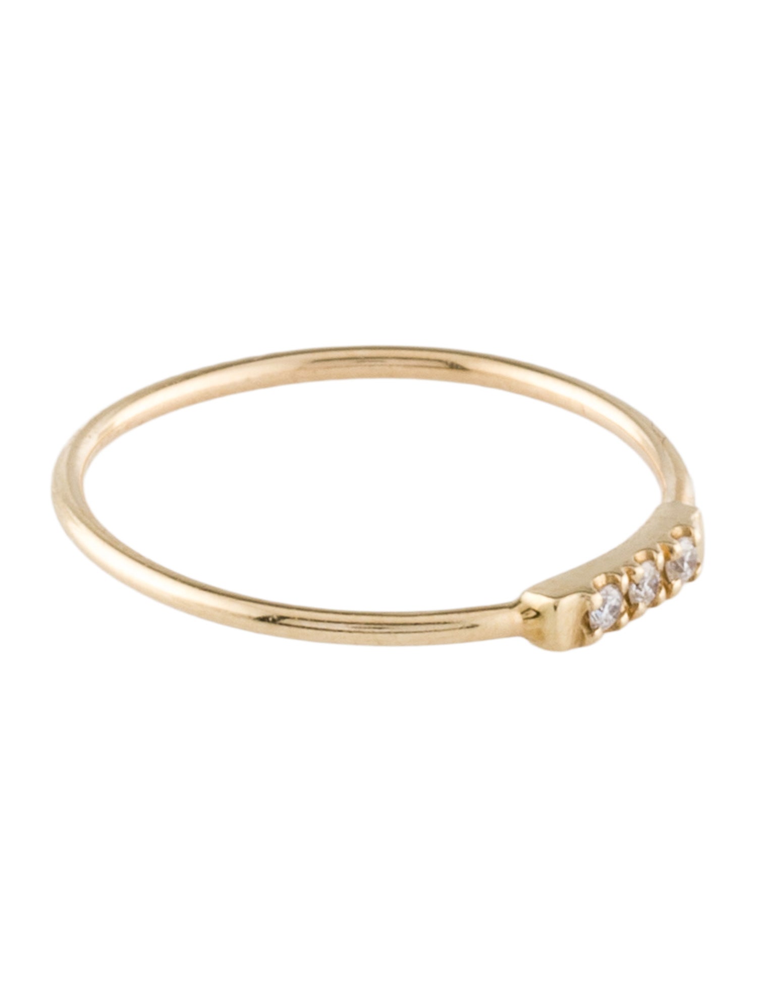 Gjenmi Jewelry 14K Diamond Tic Tac Ring