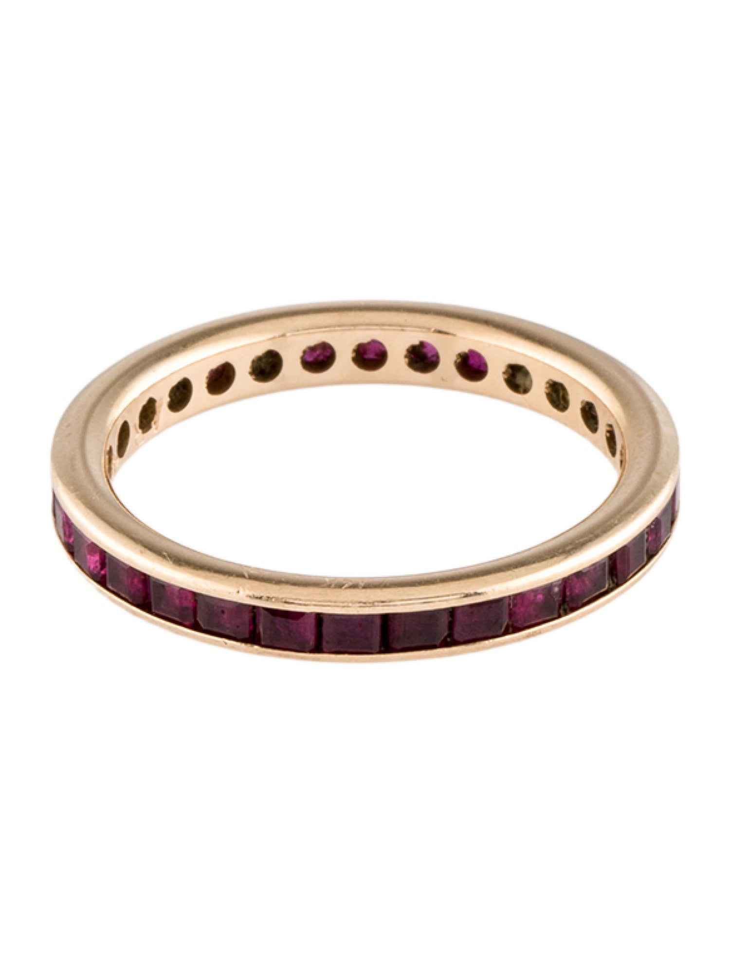 Ring 14K 1.62ct Ruby Eternity Band