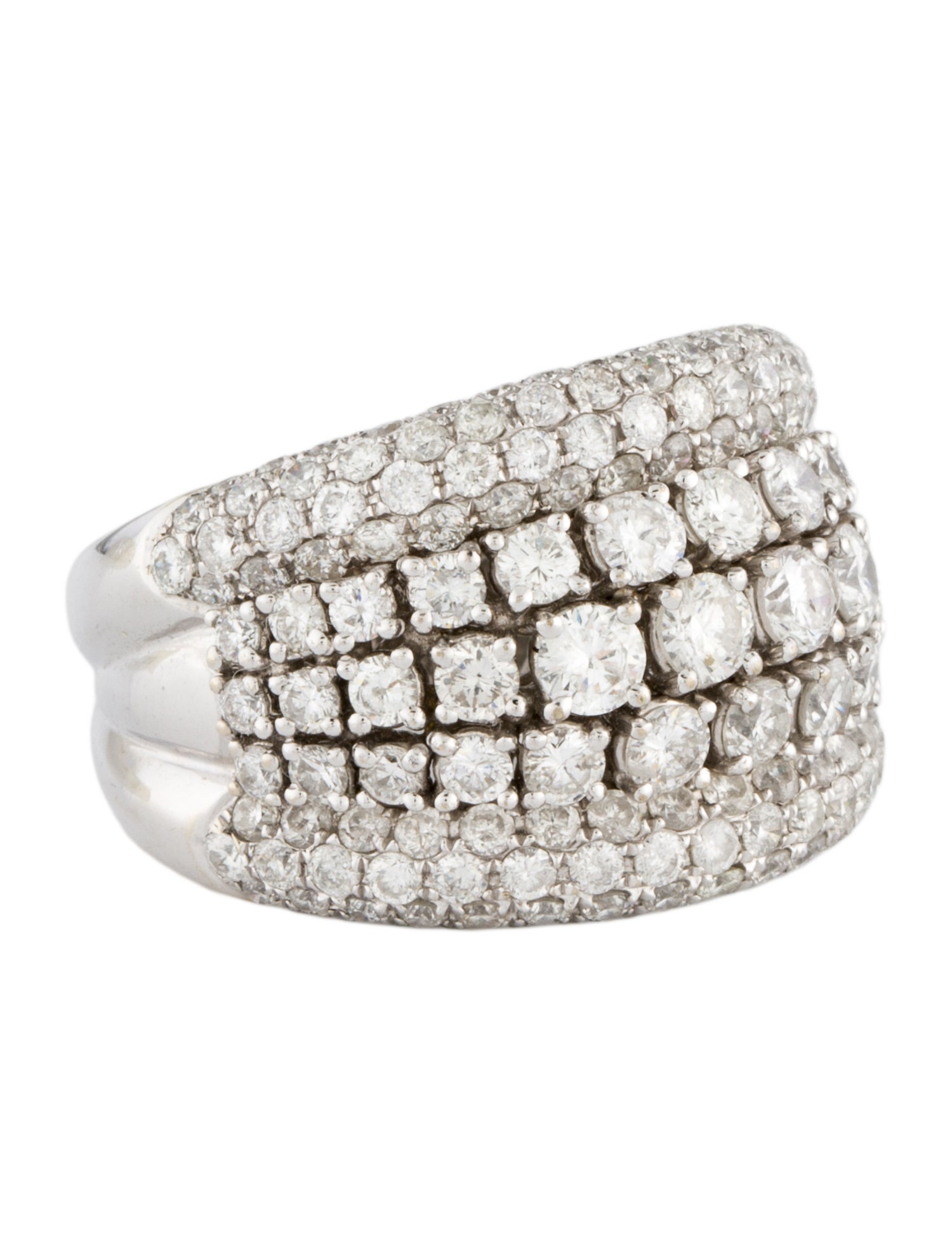 Ring 14K 3.46ctw Diamond Cocktail