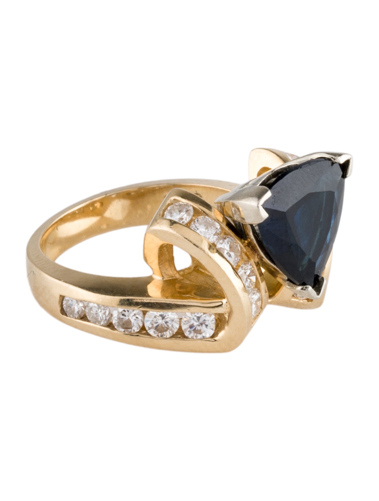 Ring 14K 2.95ctw Sapphire & Diamond Cocktail