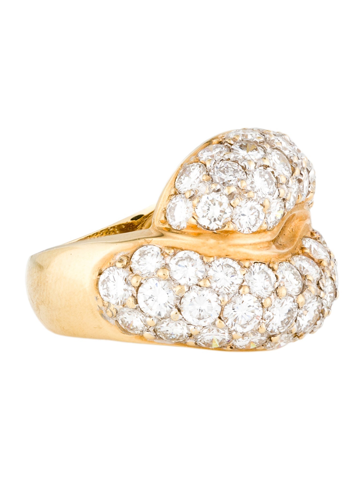 Ring 18K 5.48ctw Diamond Cocktail
