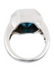 Ring 14K 9.12ct Topaz & Diamond Cocktail Ring