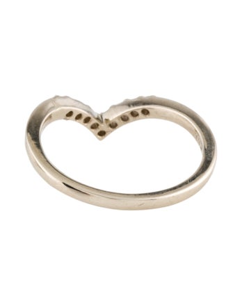 Ring 14K Diamond Chevron Band