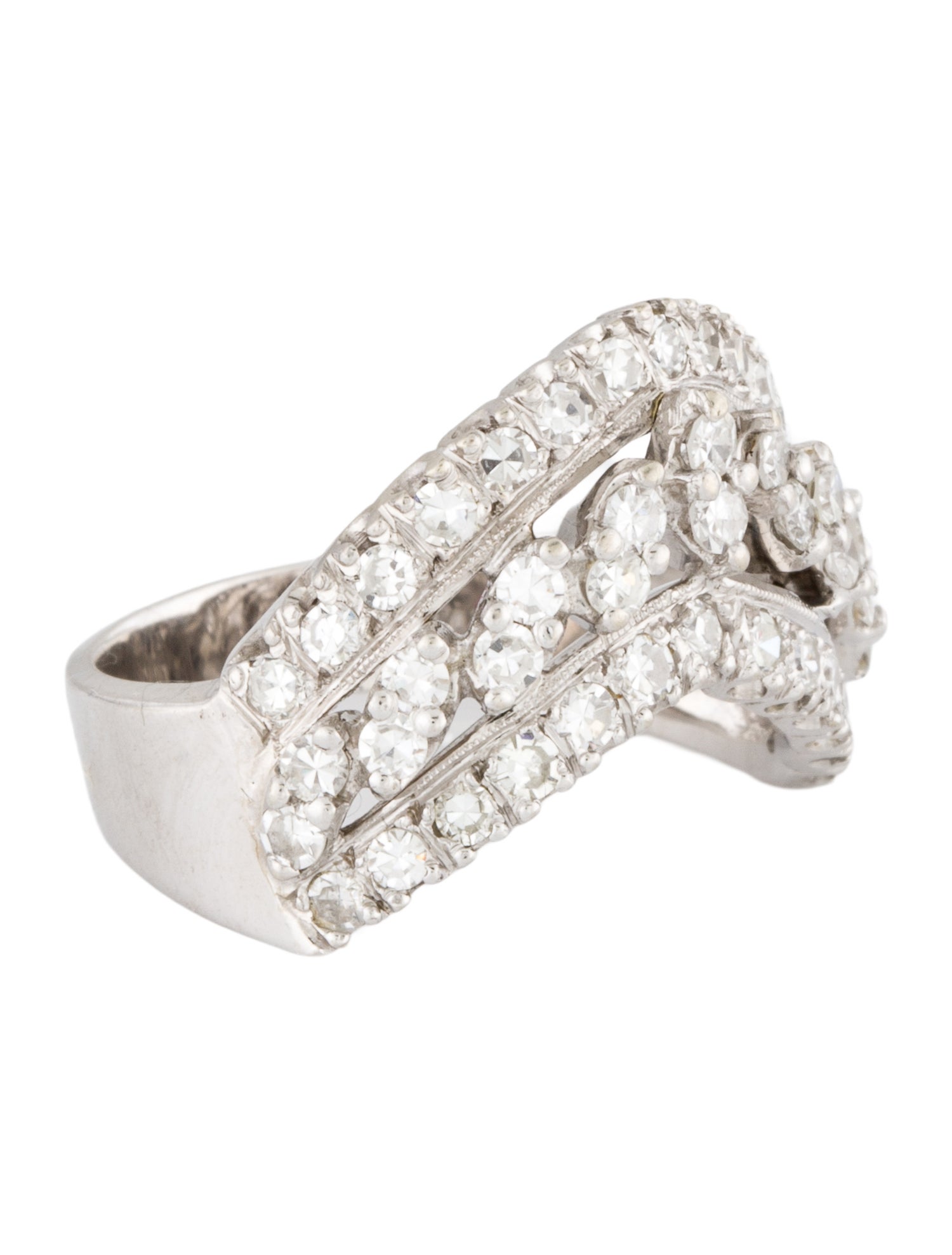 Ring 14K 1.10ctw Diamond Pointed Band