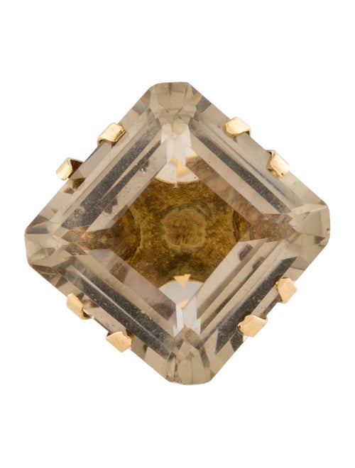 Ring 18K Smoky Quartz Cocktail Ring