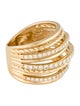 Ring 14K 1.00ctw Diamond Multi-row Band