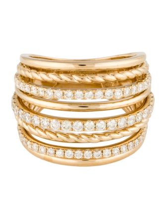 Ring 14K 1.00ctw Diamond Multi-row Band