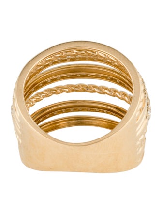 Ring 14K 1.00ctw Diamond Multi-row Band
