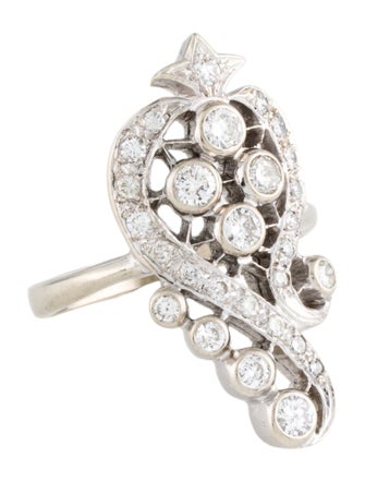 Ring 14K Diamond Cocktail Ring