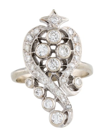 Ring 14K Diamond Cocktail Ring