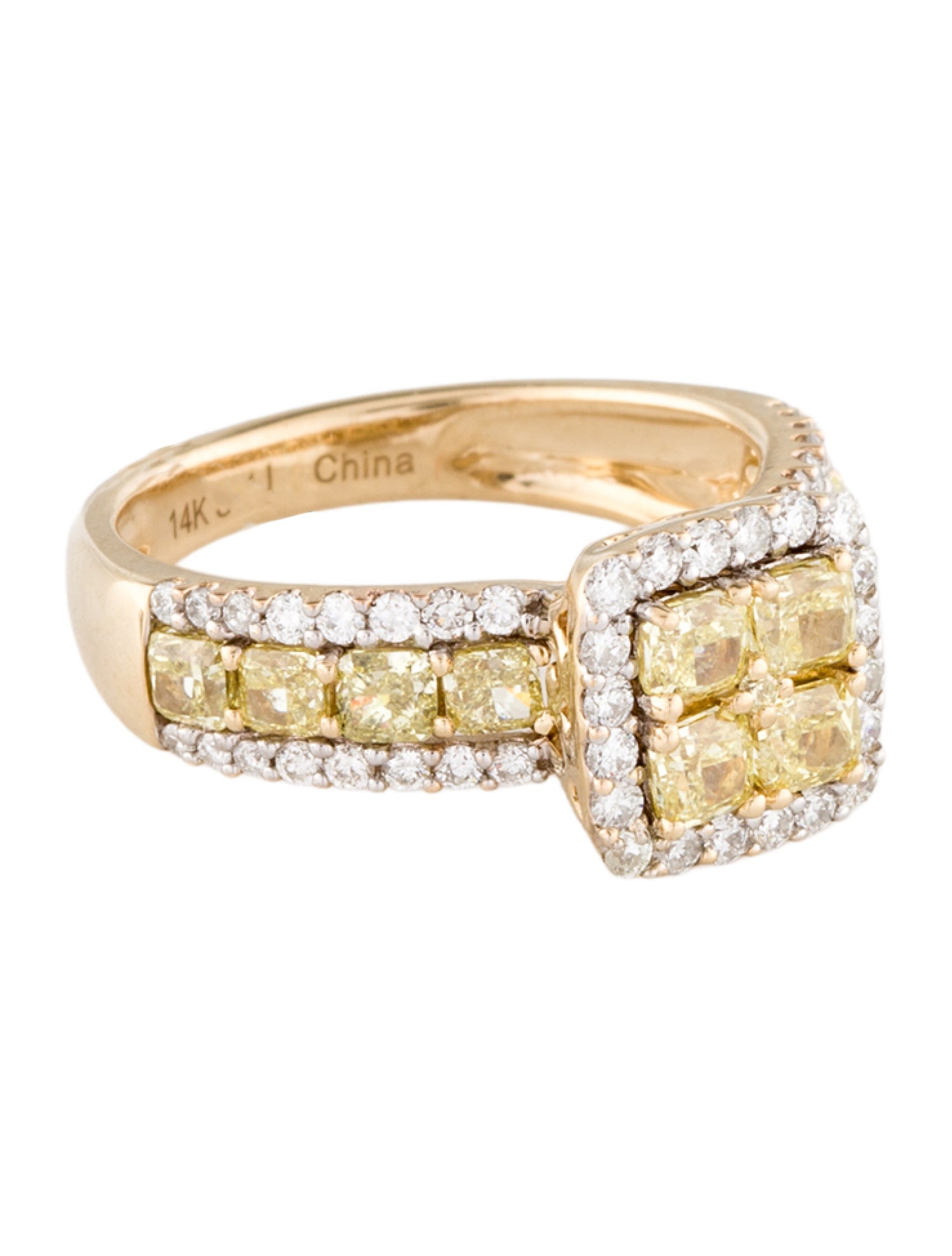 Ring 14K 1.41ctw Diamond Cocktail