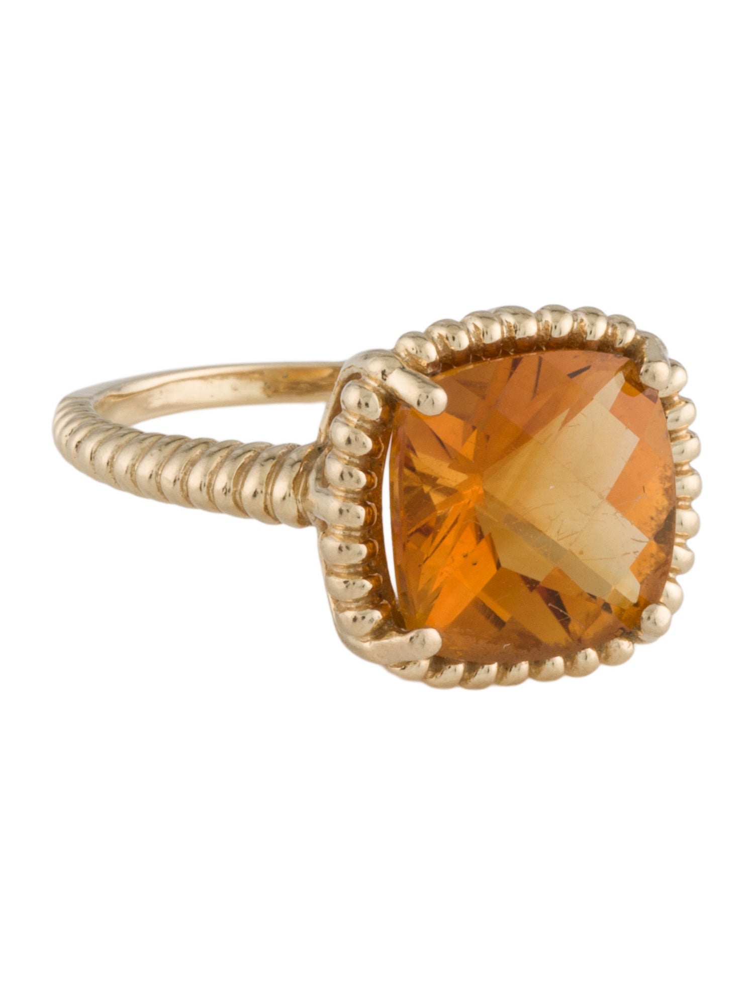 Ring 14K Citrine Cocktail