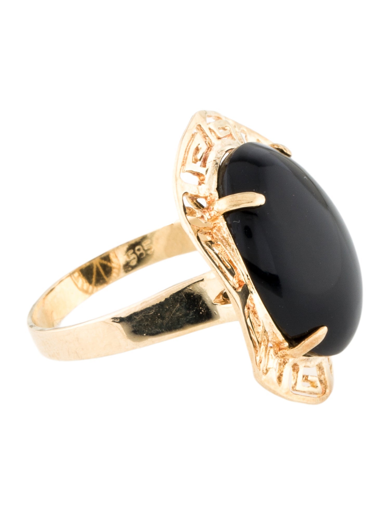 Ring 14K Onyx Cocktail