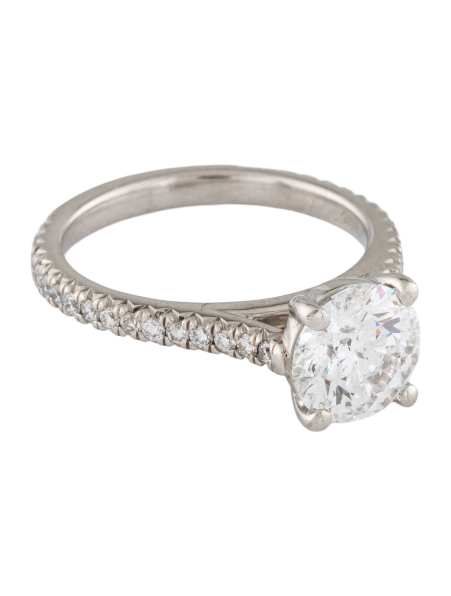 Ring Platinum 1.07ct Diamond Engagement