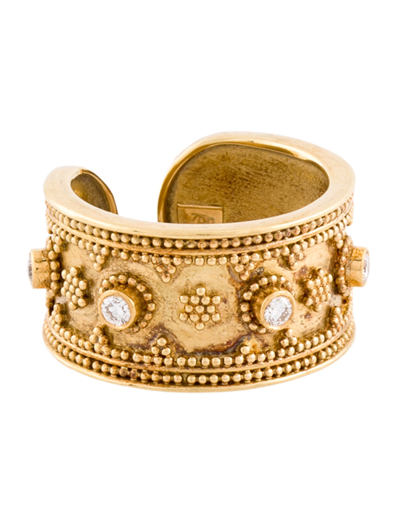 Ring 18K Diamond Cocktail Cuff