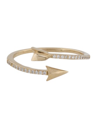 Ring 14K Diamond Arrow Band