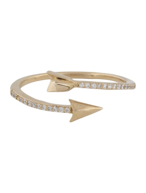 Ring 14K Diamond Arrow Band