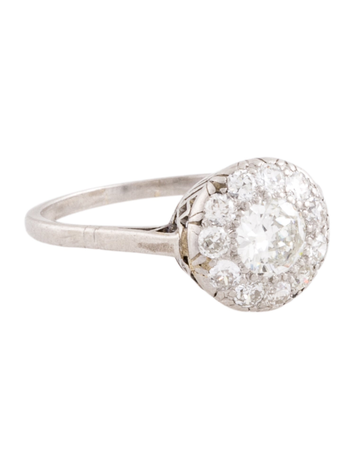 Ring Platinum Diamond Cocktail